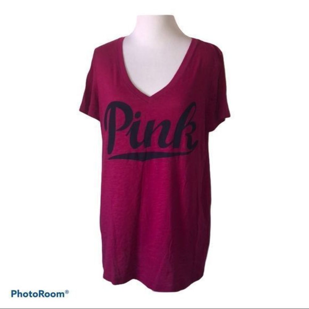 5/$30 🎈 Pink Victorias Secret women’s small logo‎ tee